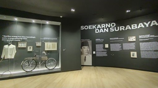Tampilan koleksi museum pada masa proklamasi
