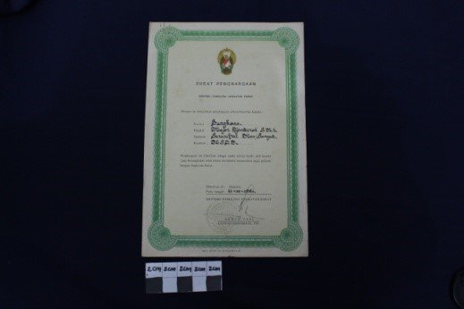 Atas Jasa berkembangnya Angkatan Darat 31 Oktober 1954