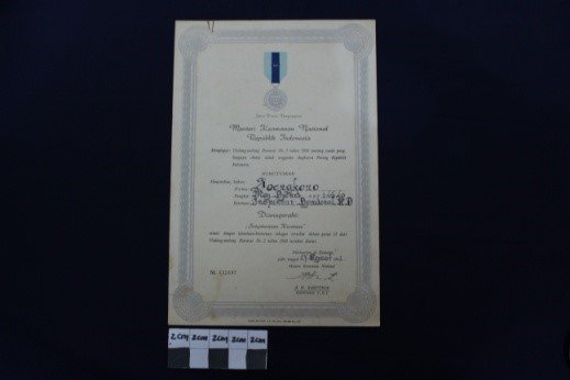 Satyalanjana Kesetiaan Tahun 1961
