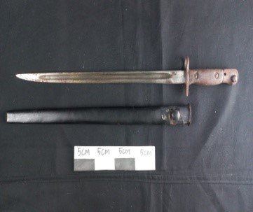 P1907 Australian "MA 1 / OA Bayonet" dated 1944.