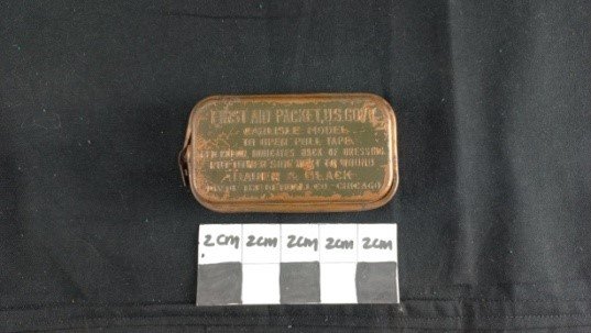 Bauer & Black "First Aid Packet Copper Container", Carlisle Model.